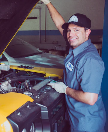 Tariq, a mechanic at work