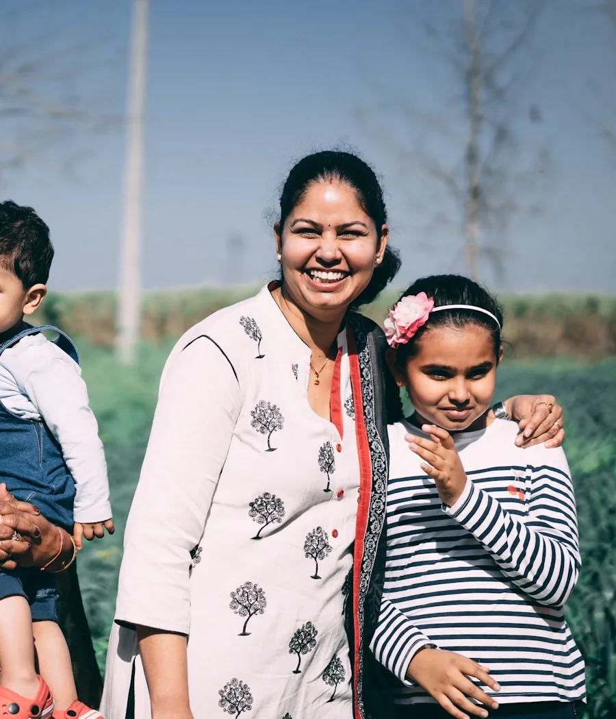 Three generations of her family together in Kathmandu