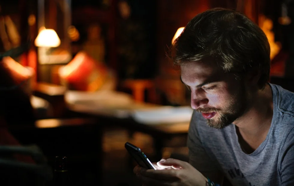 Paying the bill from his phone in the evening — lights stay on back home