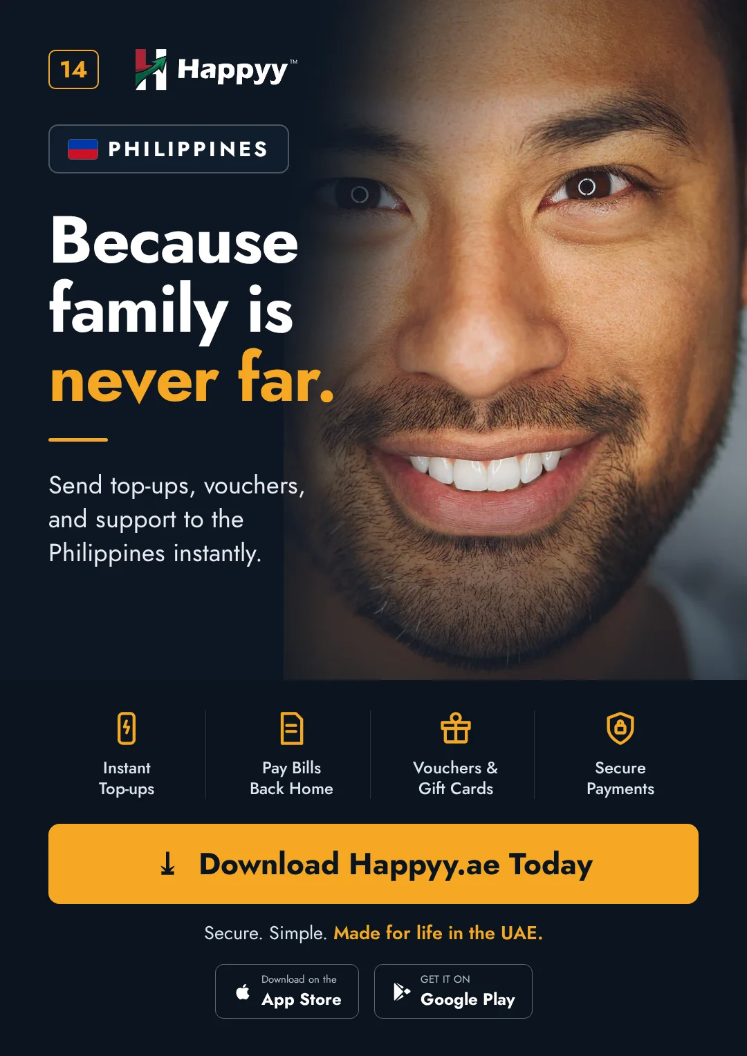 Philippines campaign — Because family is never far