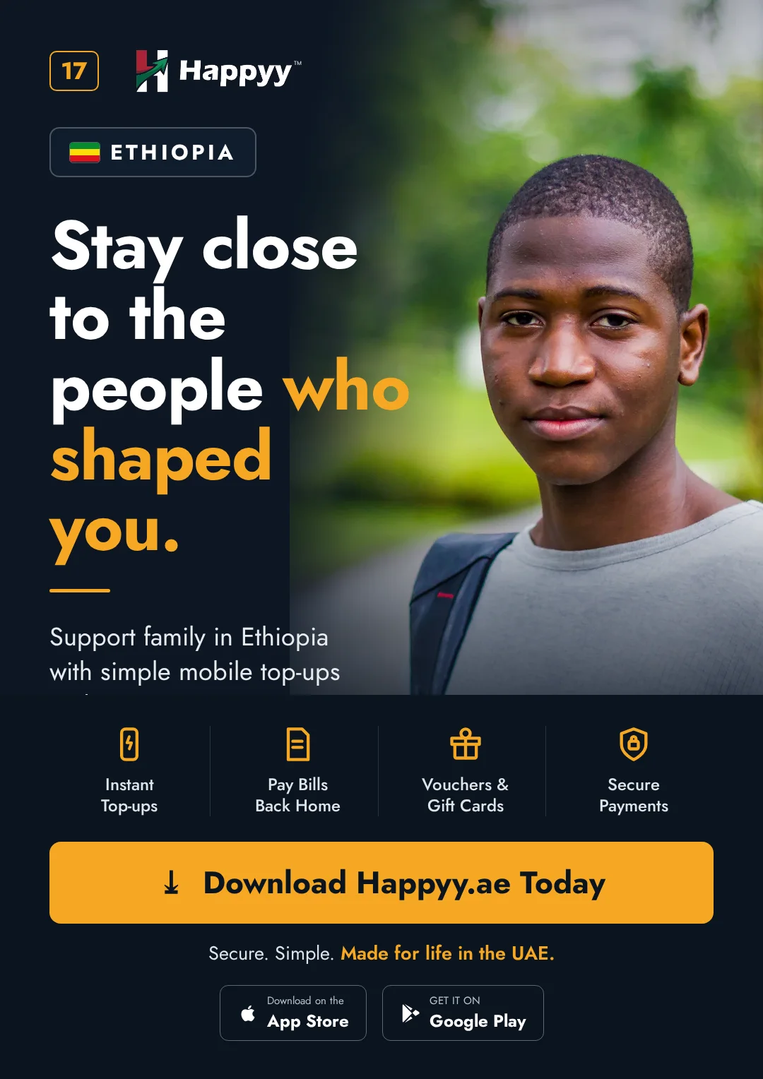 Ethiopia campaign — Stay close to the people who shaped you