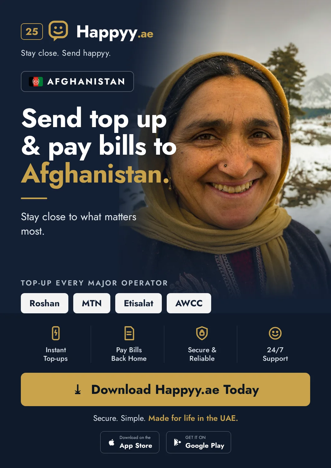 Afghanistan campaign — Stay close to what matters most
