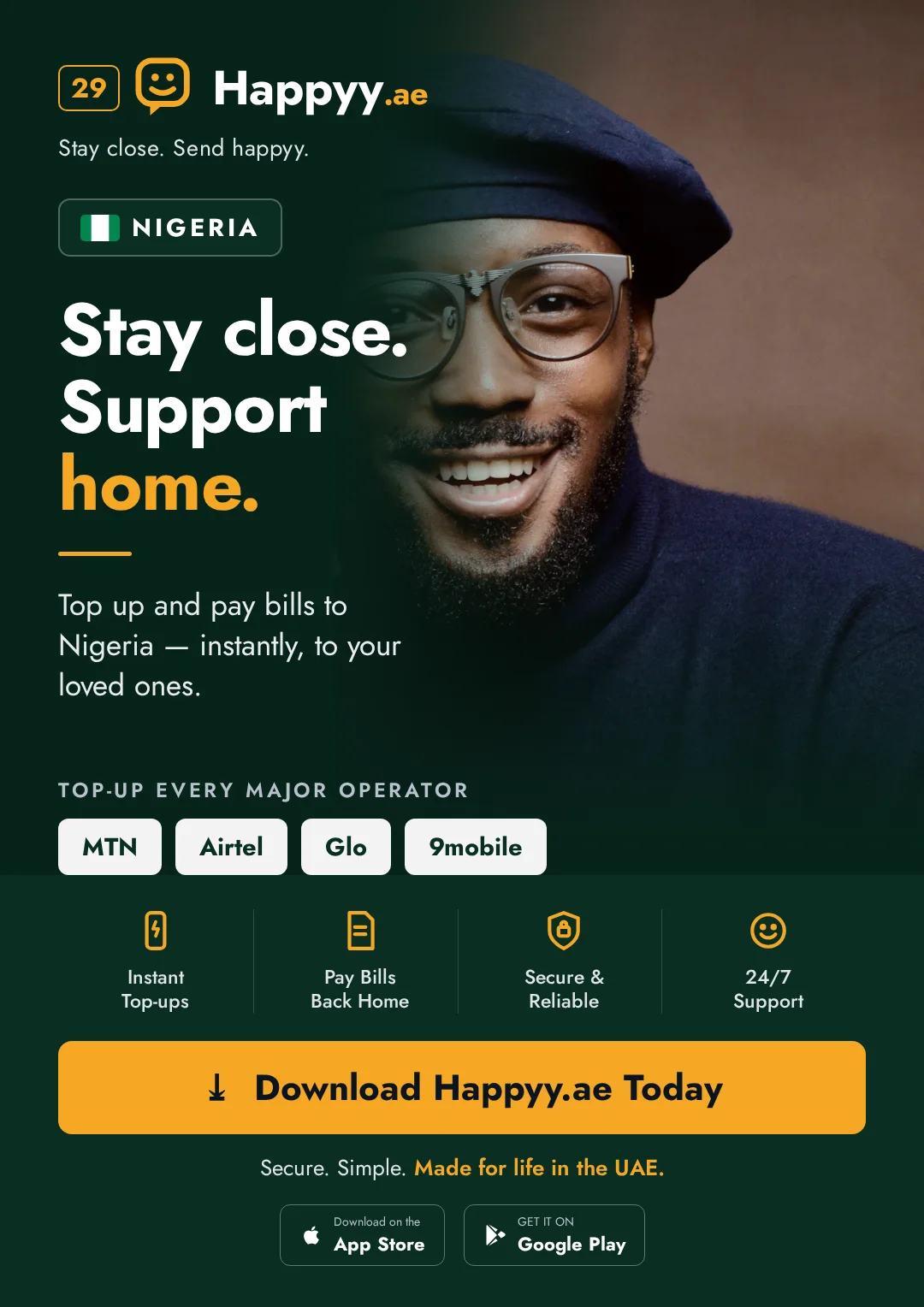 Nigeria campaign — Stay close, support home